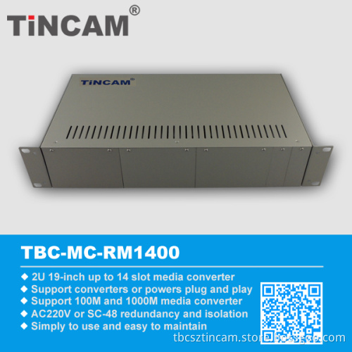 14 Slots Media Converter Chassis (Tbc-MMC-RW1400)